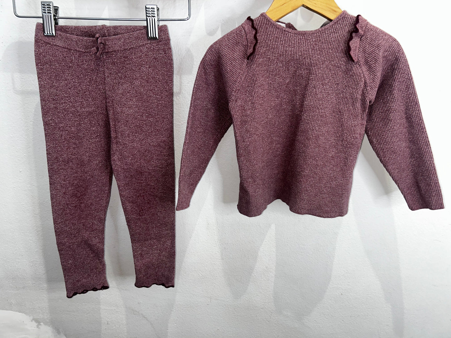 Purple sweater set 2-3y