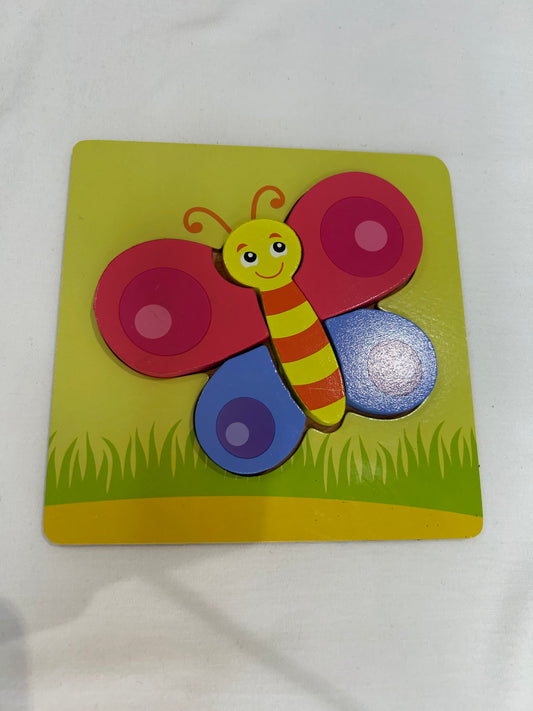 Wooden butterfly puzzle