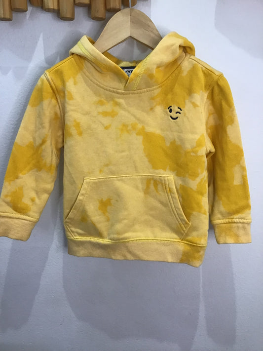 Yellow winky hoodie 2y