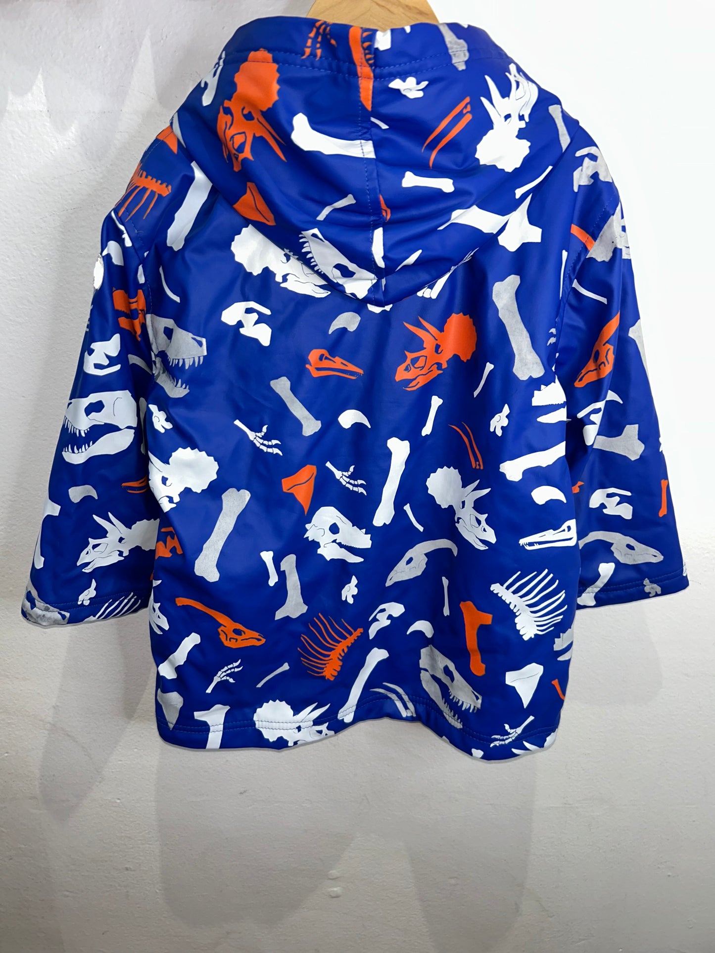 Hatley dino bones rain jacket 4y