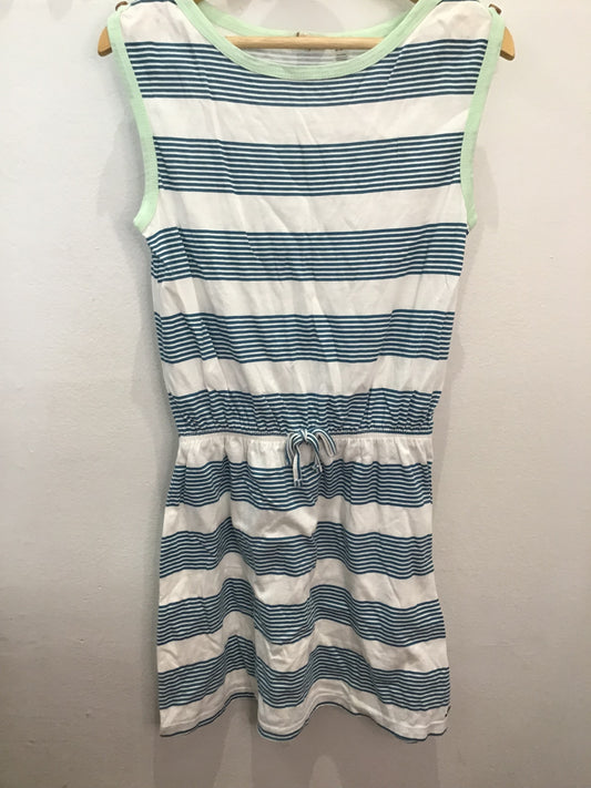 Dress teal stripes 10y