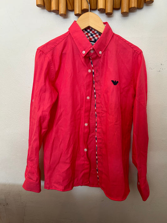 Armani Jr pink shirt 7-8y