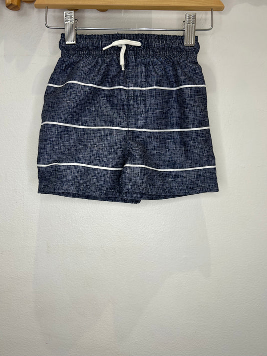 Dark blue stripes swimshorts 2y