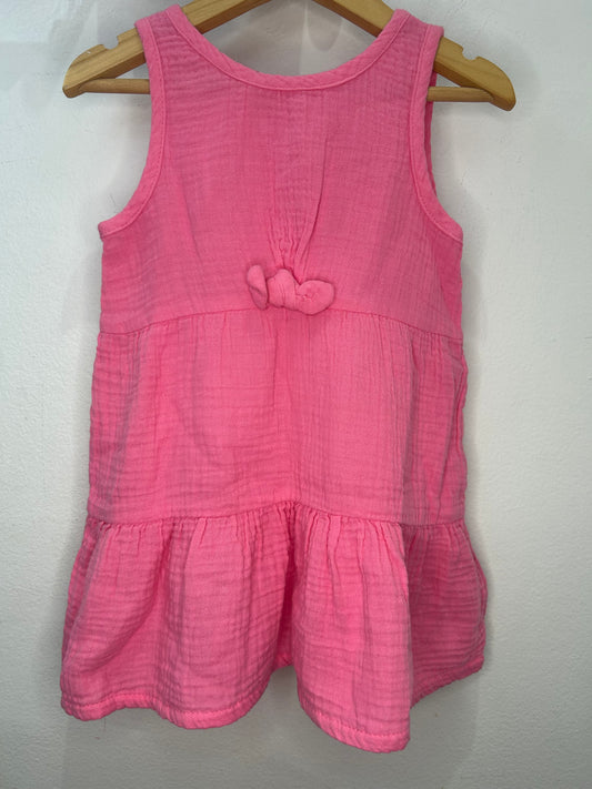 Pink texture dress 12-18m