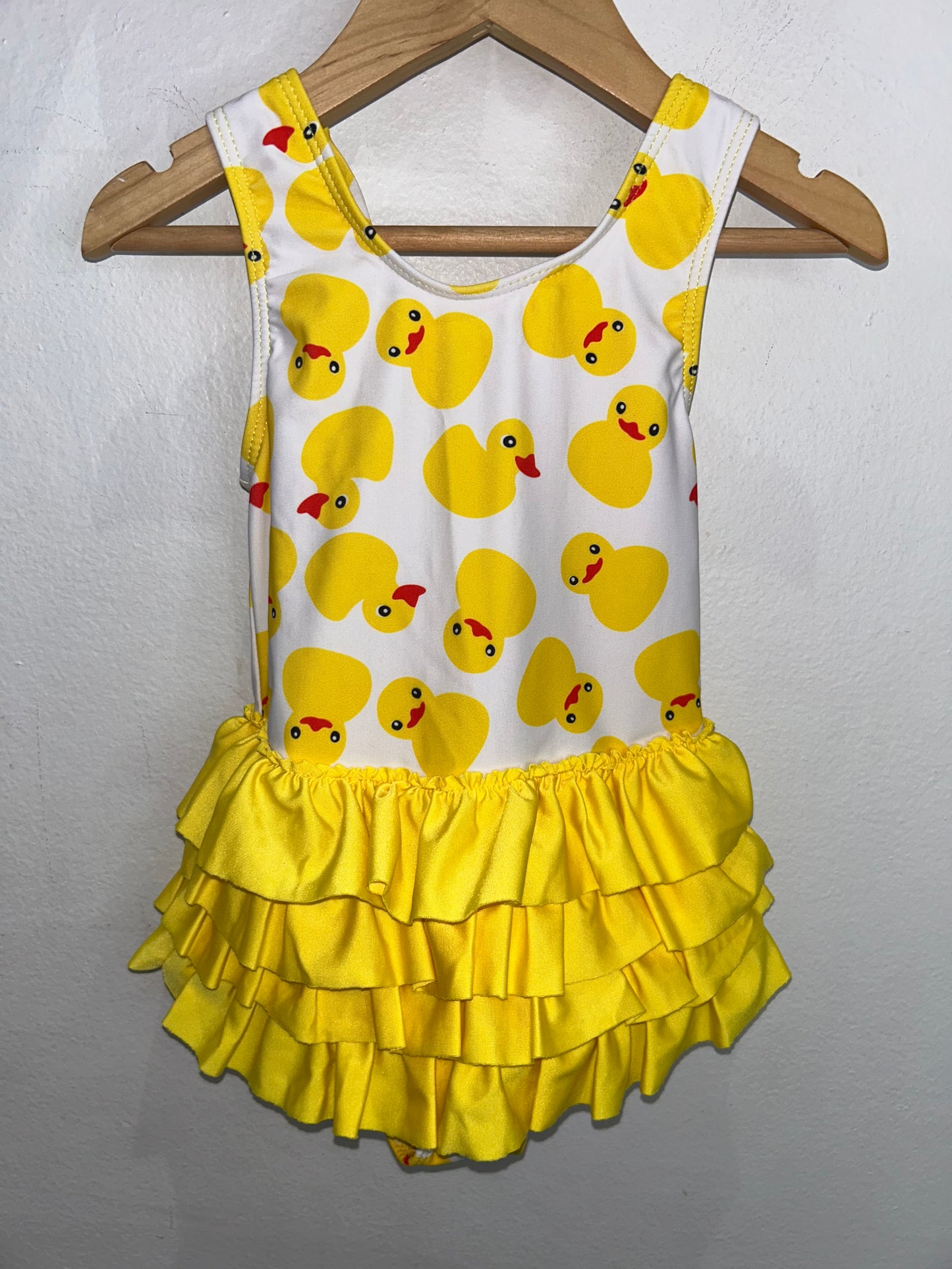 Ducks swimsuit 3y (matching cap)
