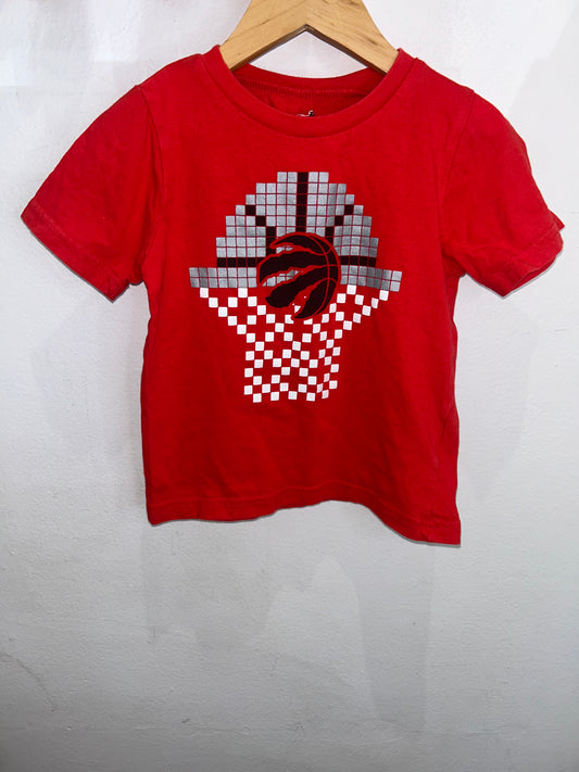 Raptors red tee 3y