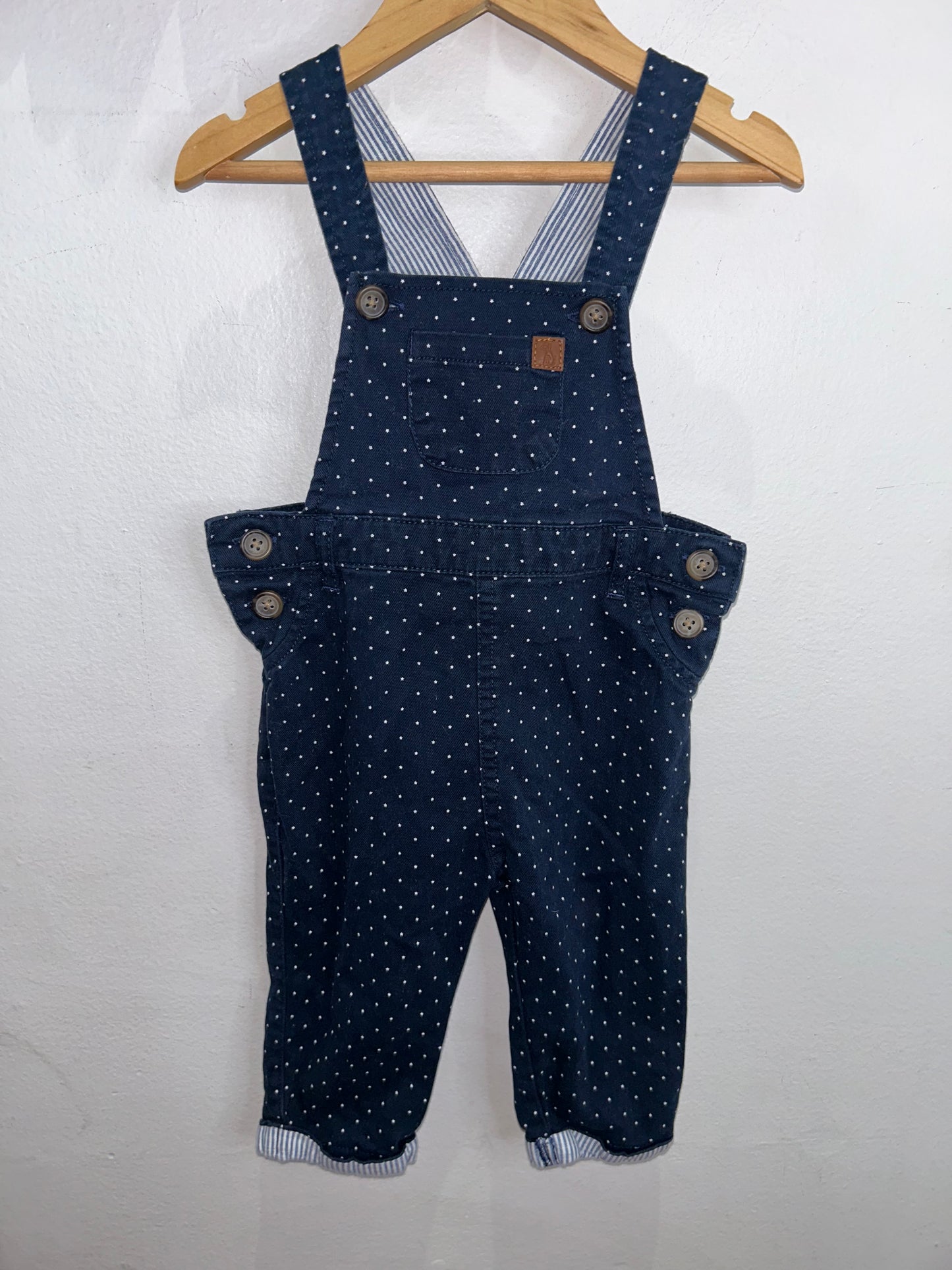 Dots overalls 6-12m