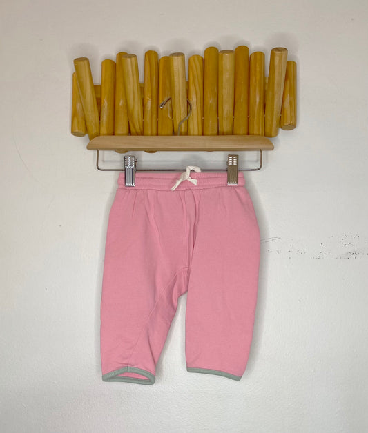 Pink jogger pants 6-9m