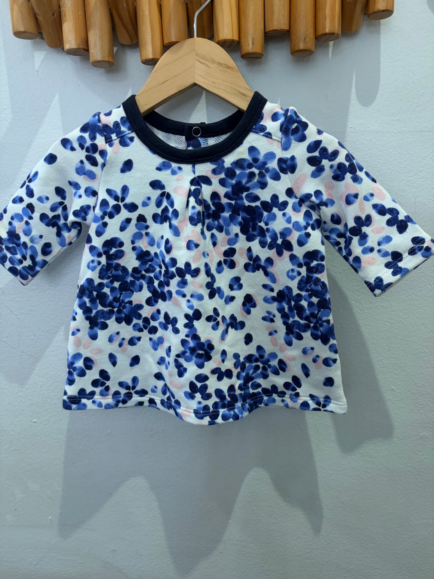 Petit Bateau blue print dress 3m