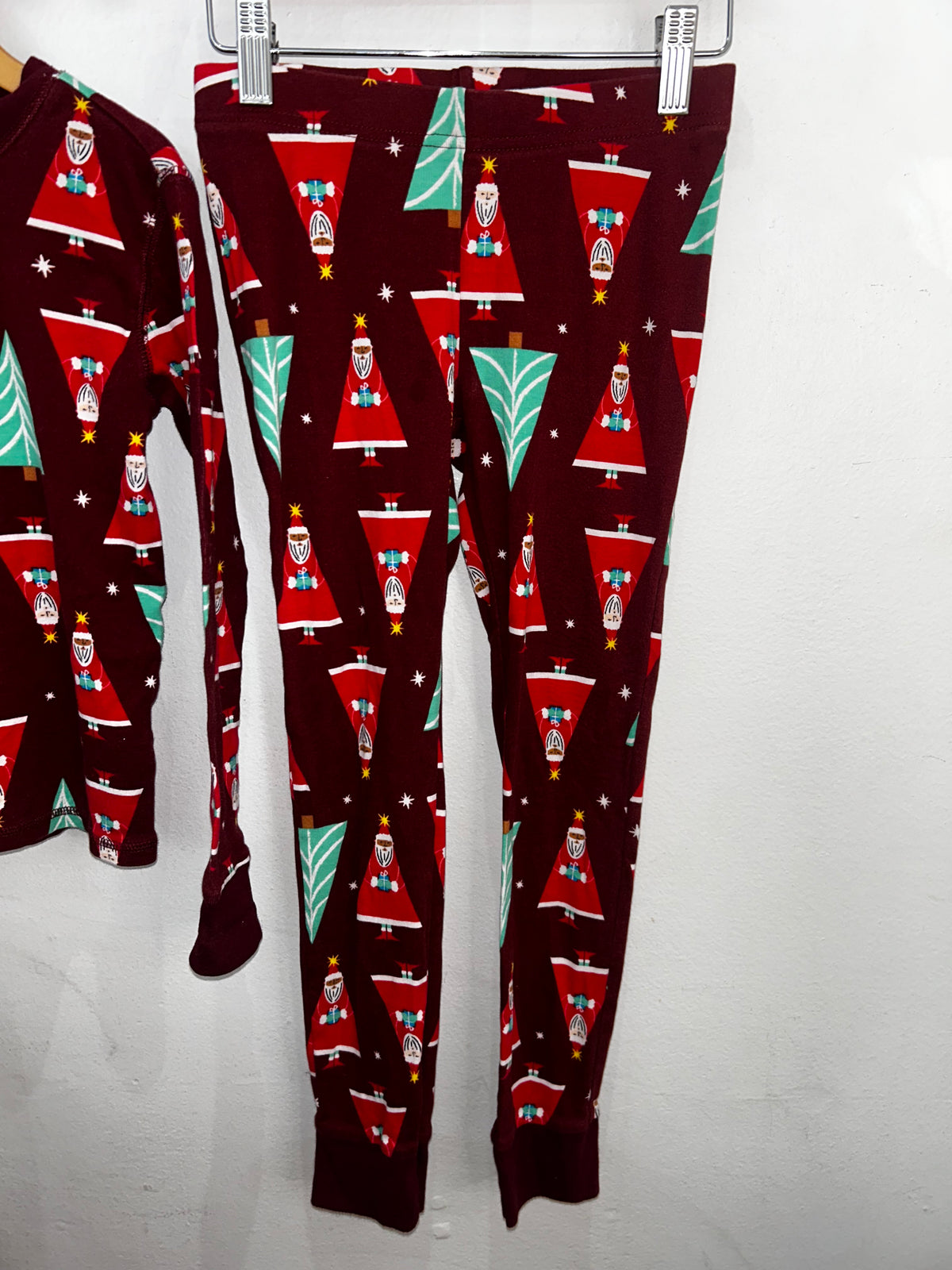 Christmas triangles pyjamas 8y