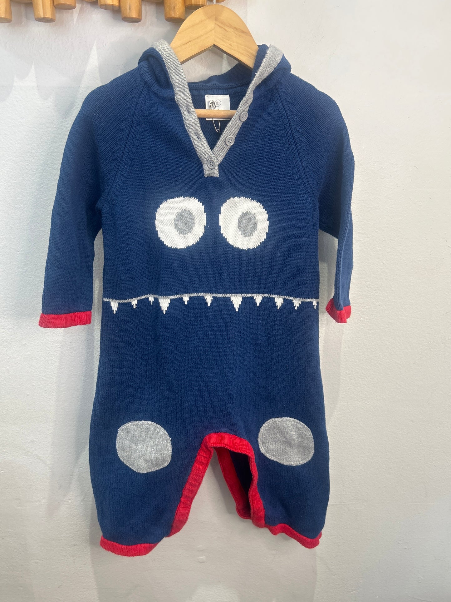 Hannah Andersson monster romper 18-24m (80cm)