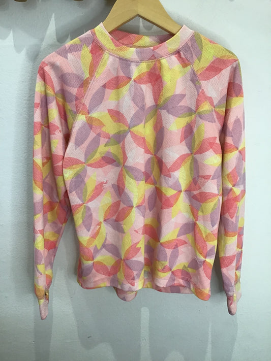 LL Bean colourful thermal/activewear top 10-12y