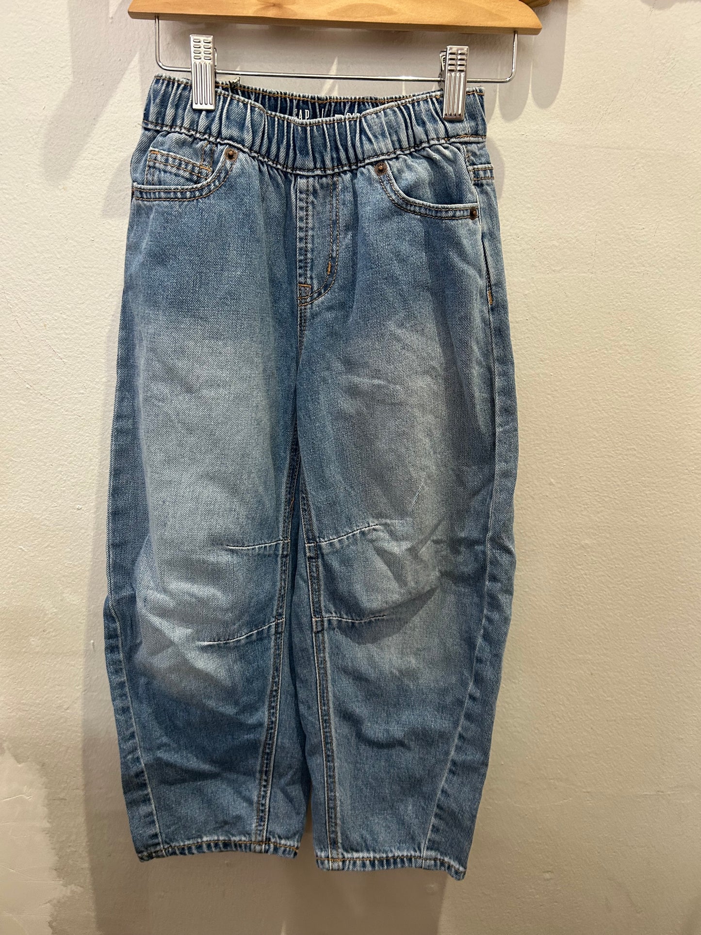 Midwash barrel jeans 6-7y