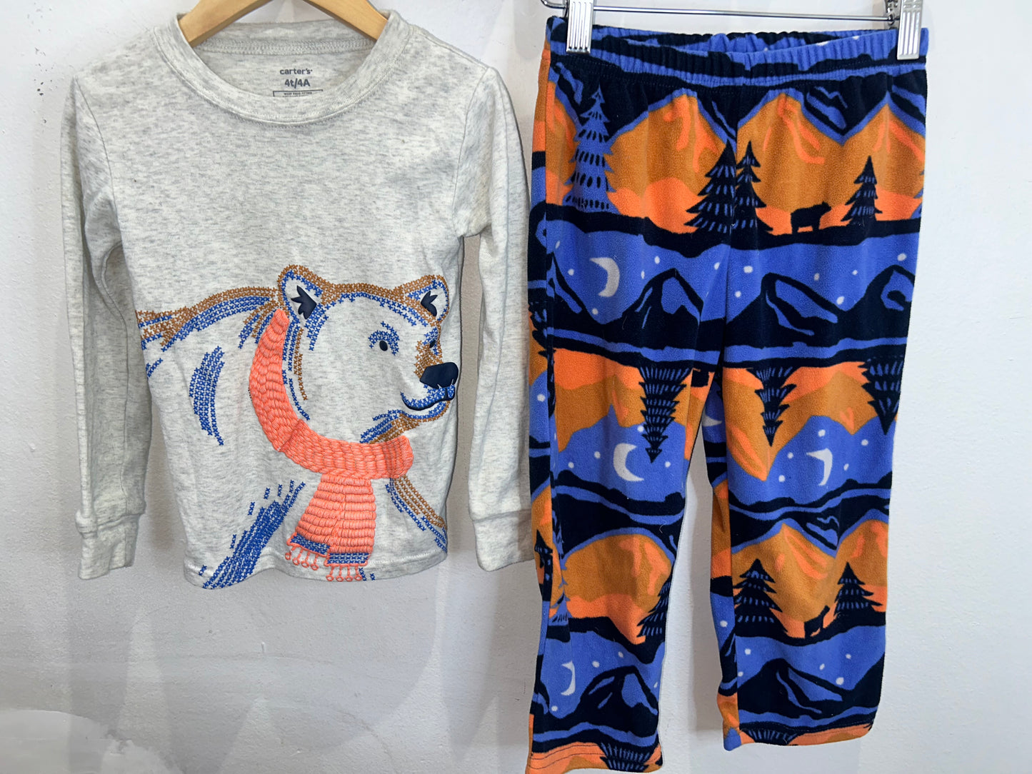 Camping bear pyjamas 4y