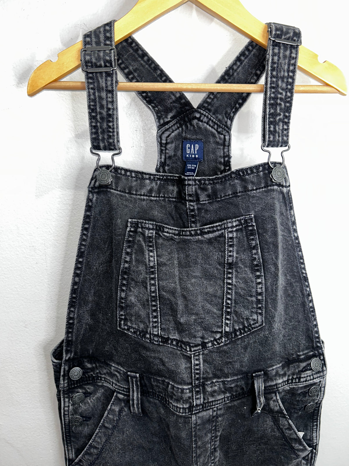 Black denim skirt romper 14-16y