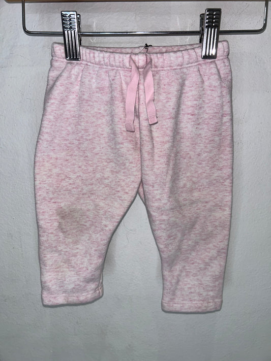 Light pink joggers 3-6m