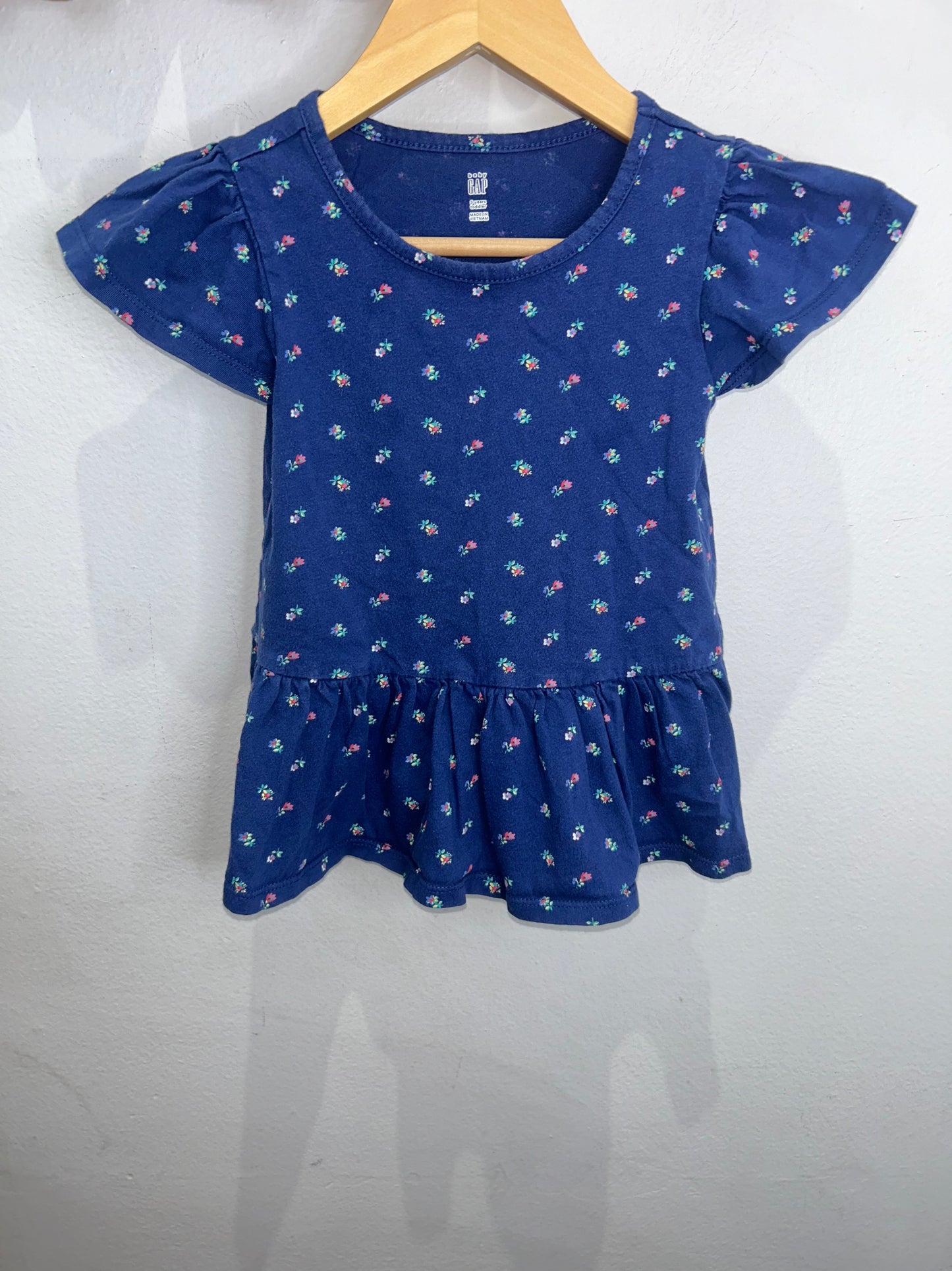Floral a-line tee 3y