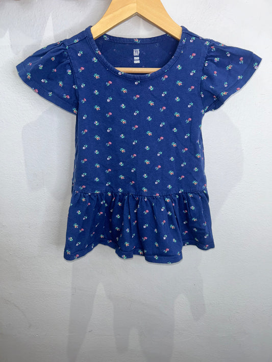 Floral a-line tee 3y
