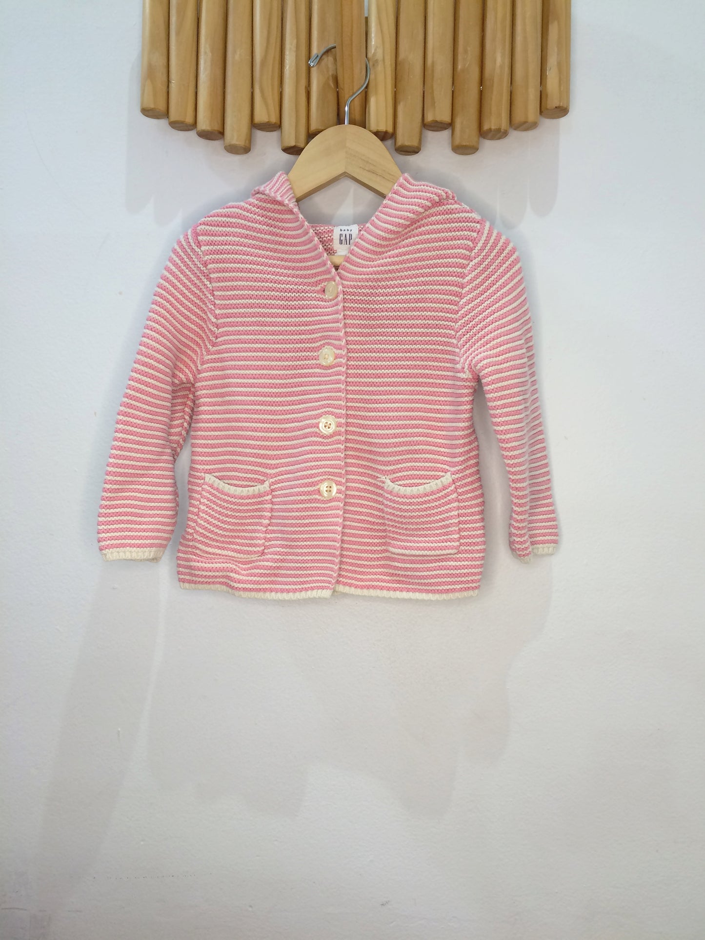 Pink stripes brannan sweater 18-24m