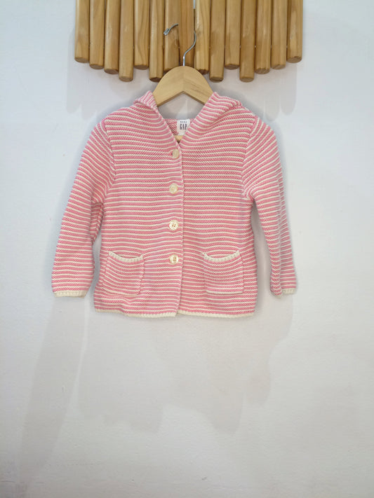 Pink stripes brannan sweater 18-24m