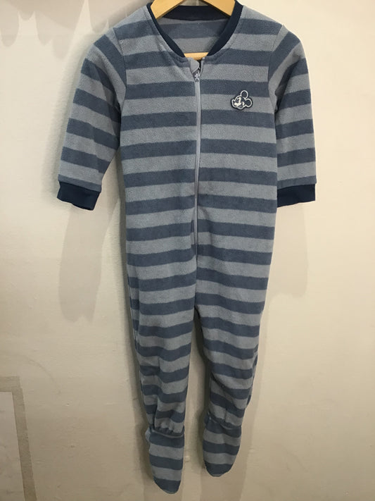 Blue fleece Mickey sleeper 12-18m