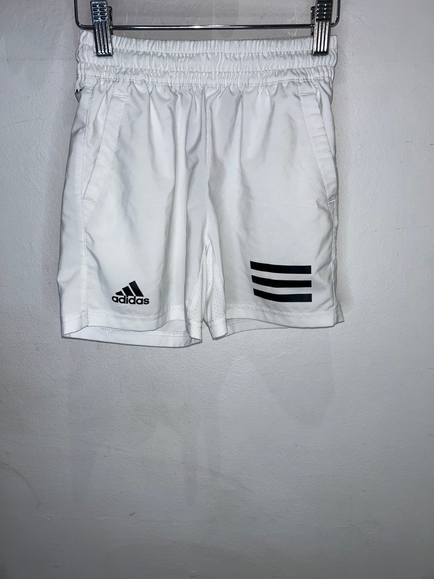 White Adidas Shorts 9-10y