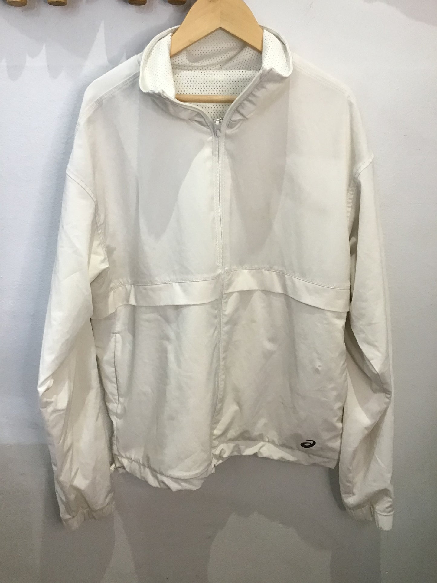 Asics cream zip-up - size S