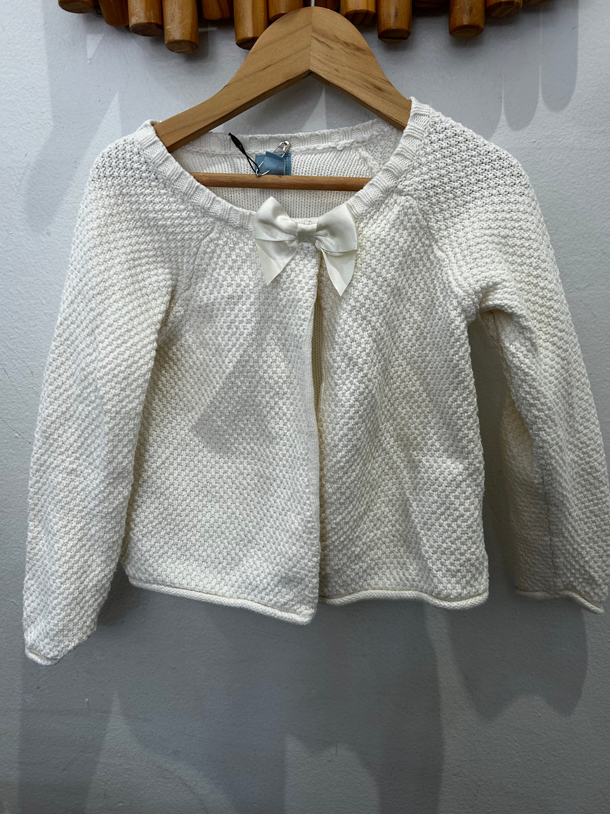 Bow detail cardigan 4y