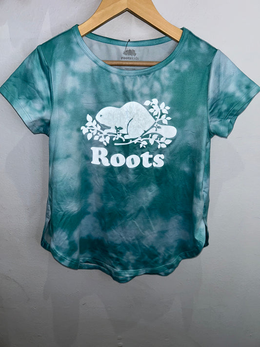 Roots blue activewear tee 7-8y