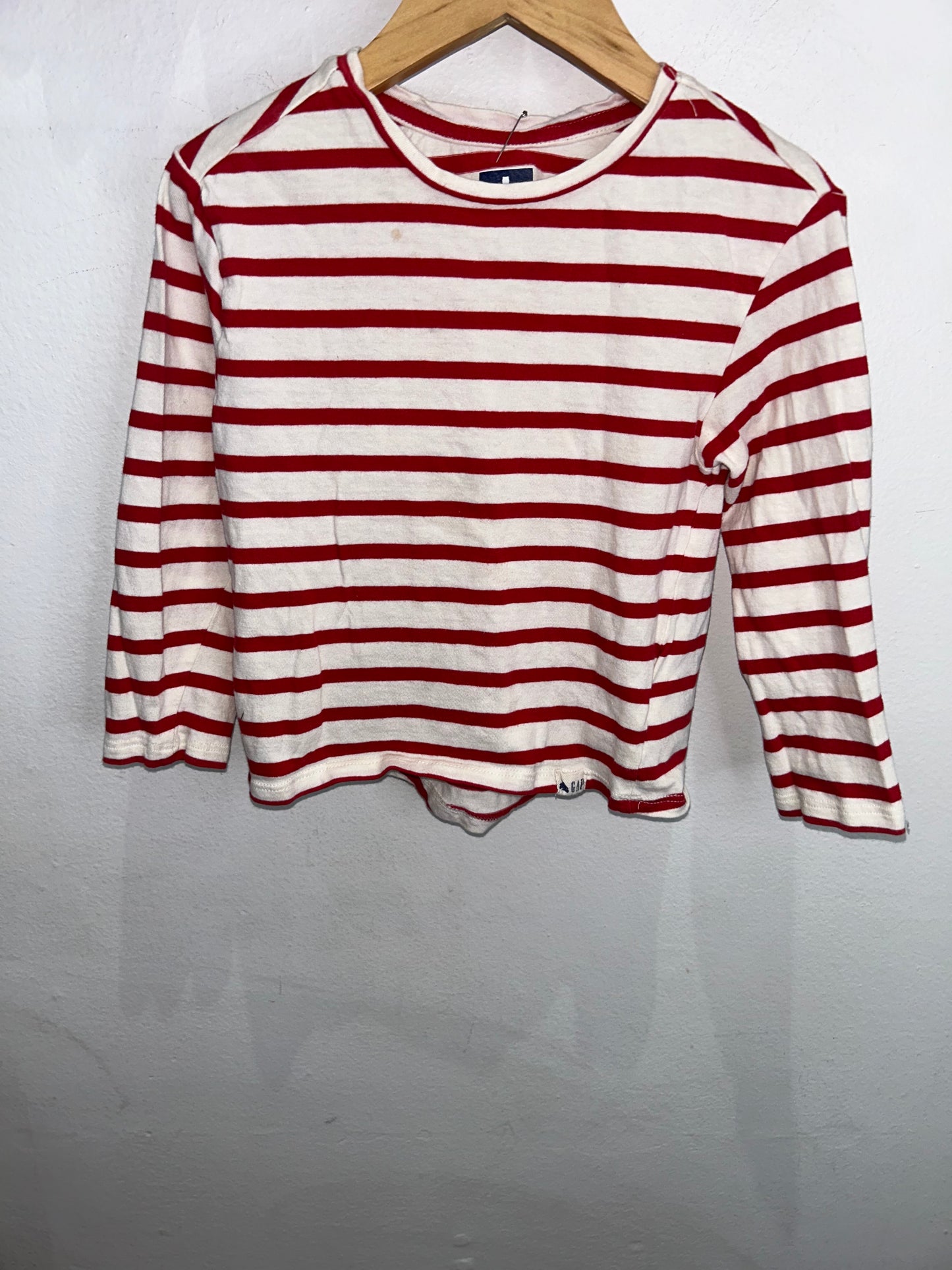 Red stripes longsleeve 4y