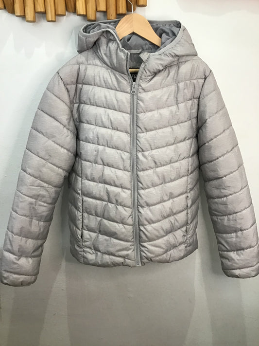 Light grey puffer jacket 14y