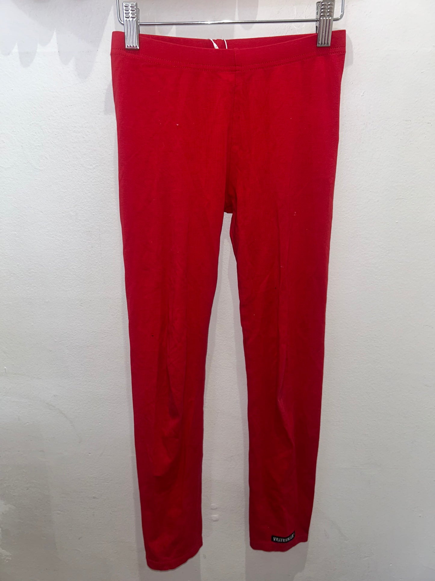 Villervalla red leggings 10y