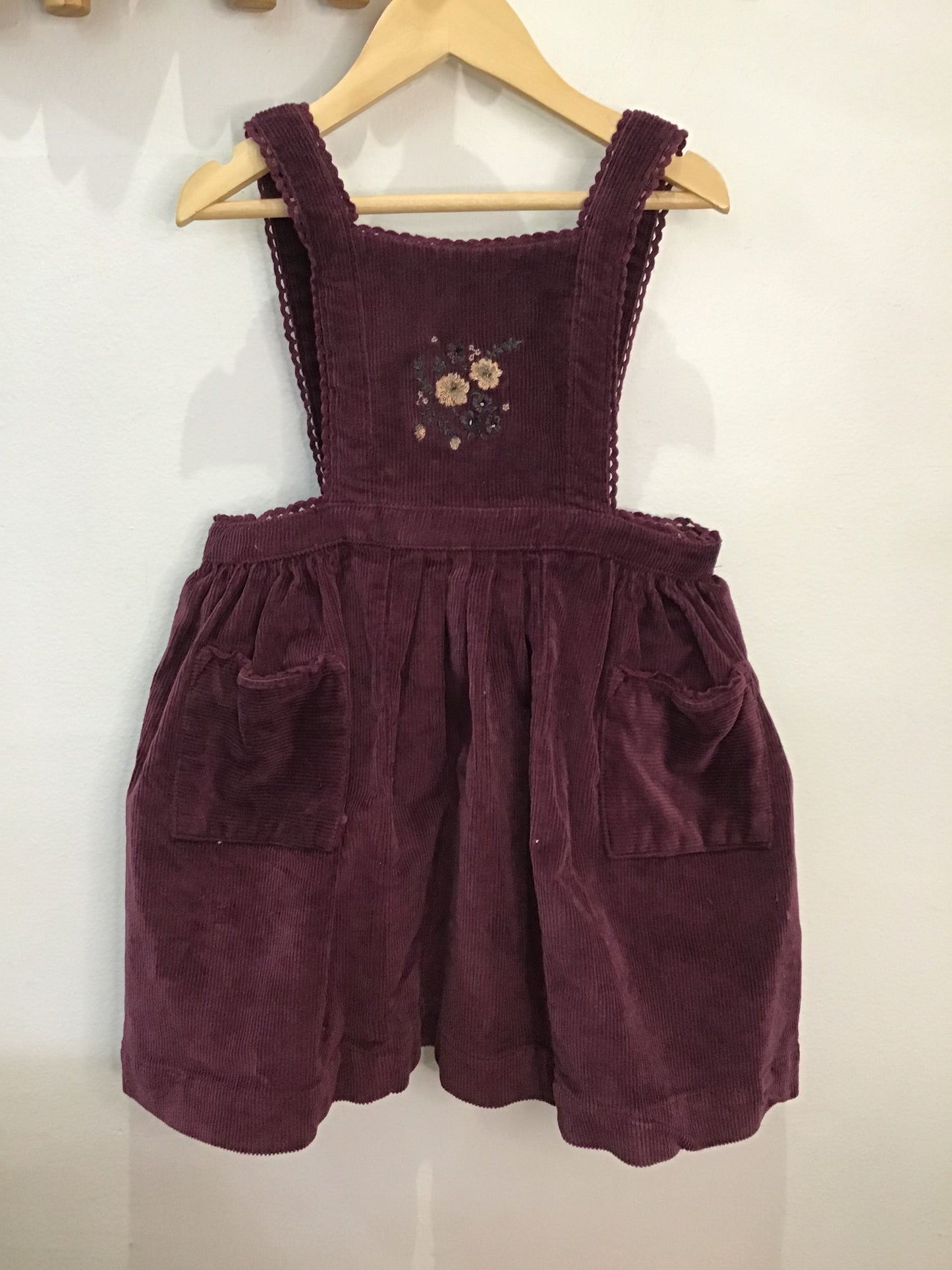 Jamie Kay purple corduroy skirt romper 5y NEW