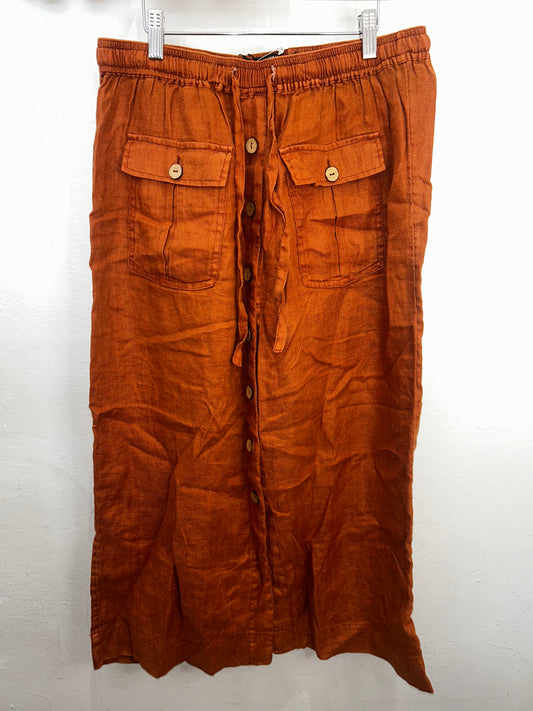 Rust midi skirt - adult L