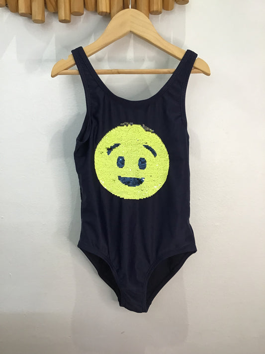 Flippy sequin smiley swimsuit 8y