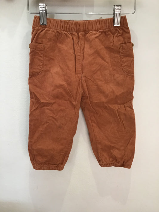 Brown cord pull-on pants 12-18m*