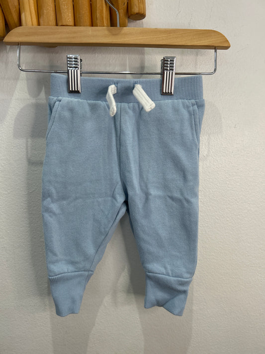 Pastel blue joggers 6-9m