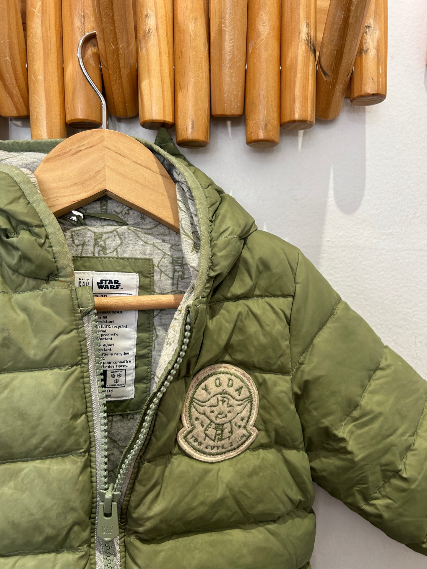 Yoda cold control max puffer jacket 12-18m