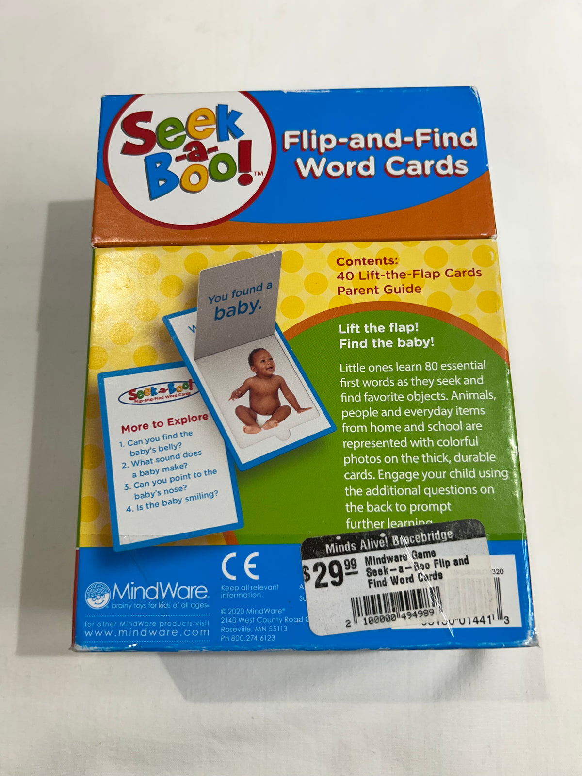 Seek a Boo flip and find word cards – Canopy Kids