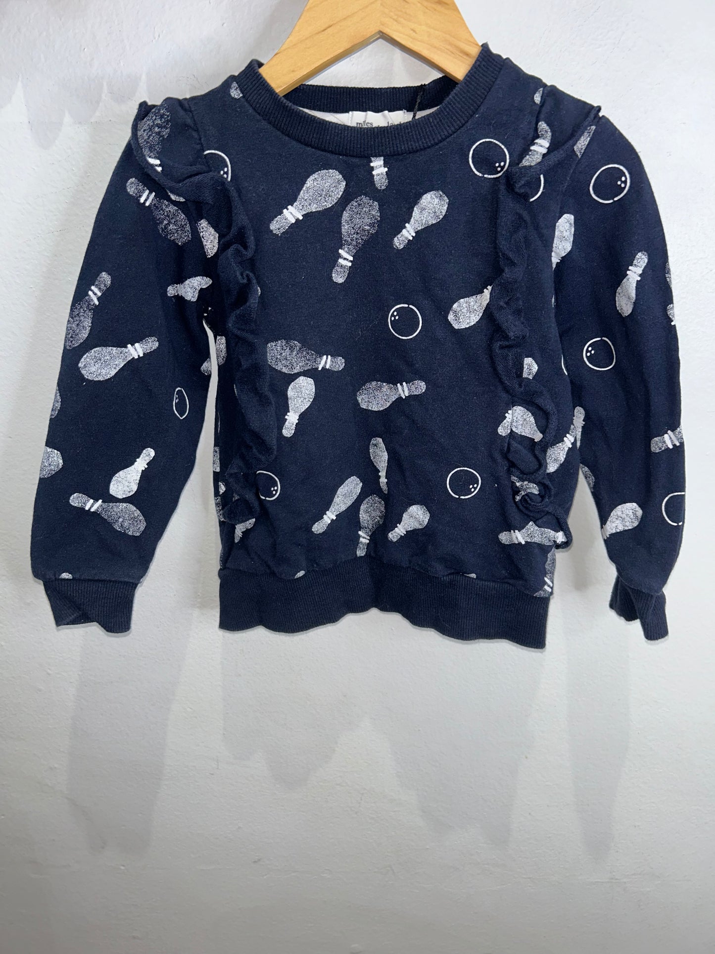 Miles the Label bowling pullover 2y