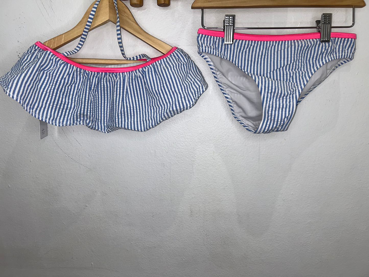 Crewcuts seersucker bikini 10y
