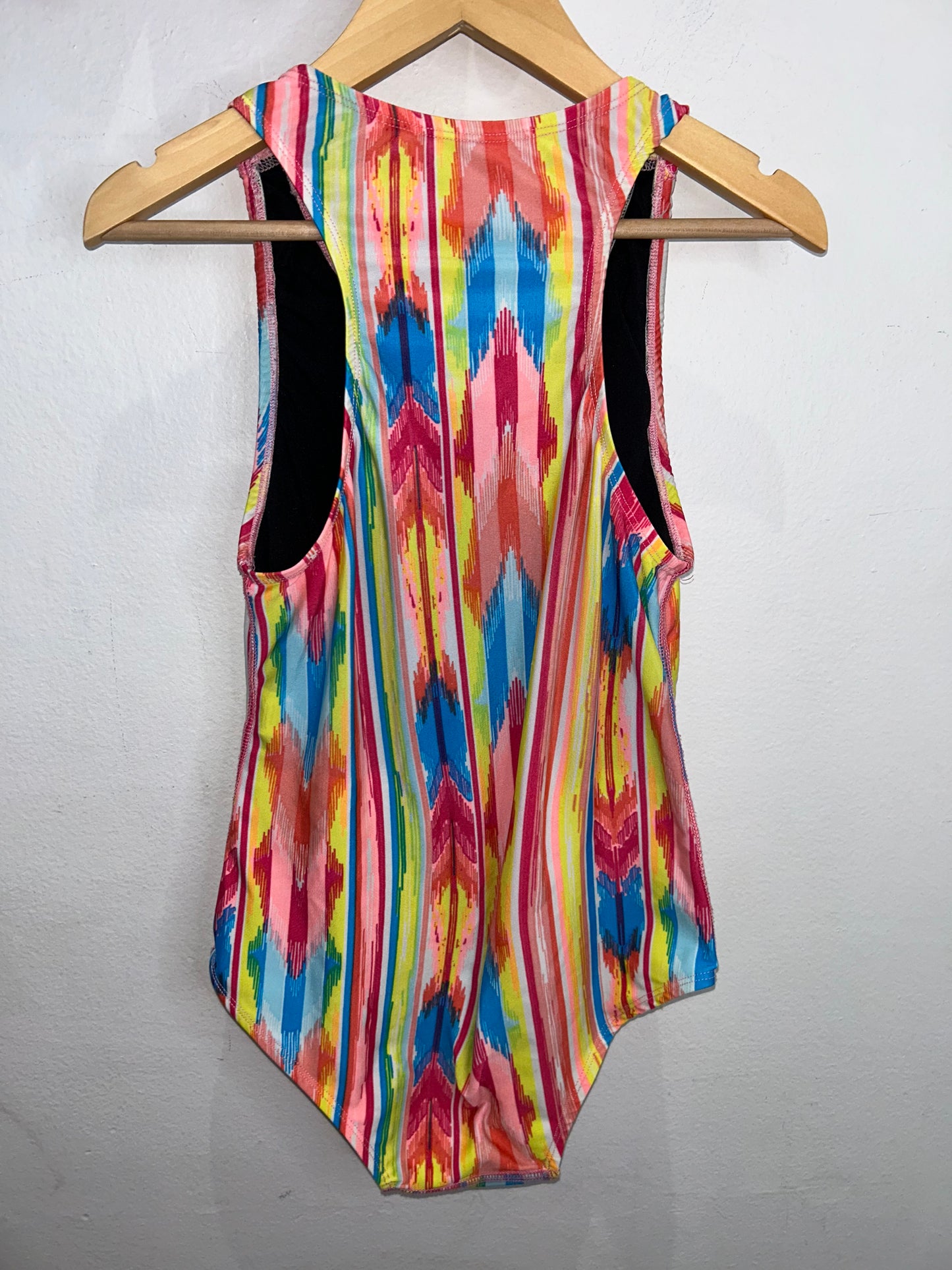 Colourful vertical swimsuit 12y