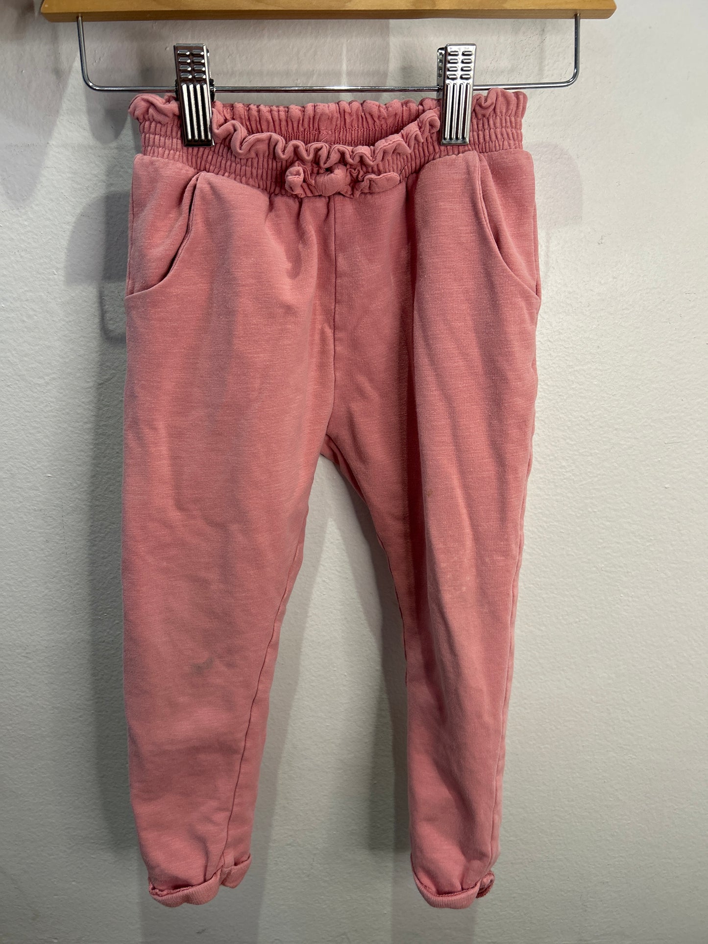 Pink paperbag joggers 3-4y*