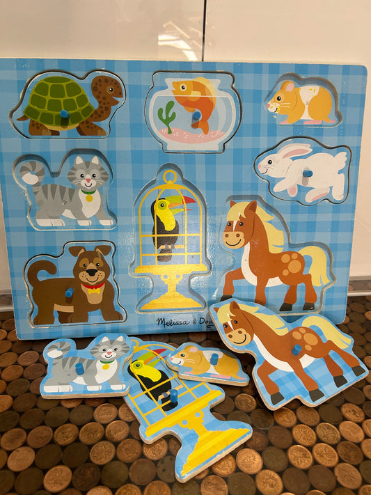 Melissa & Doug wooden pets puzzle