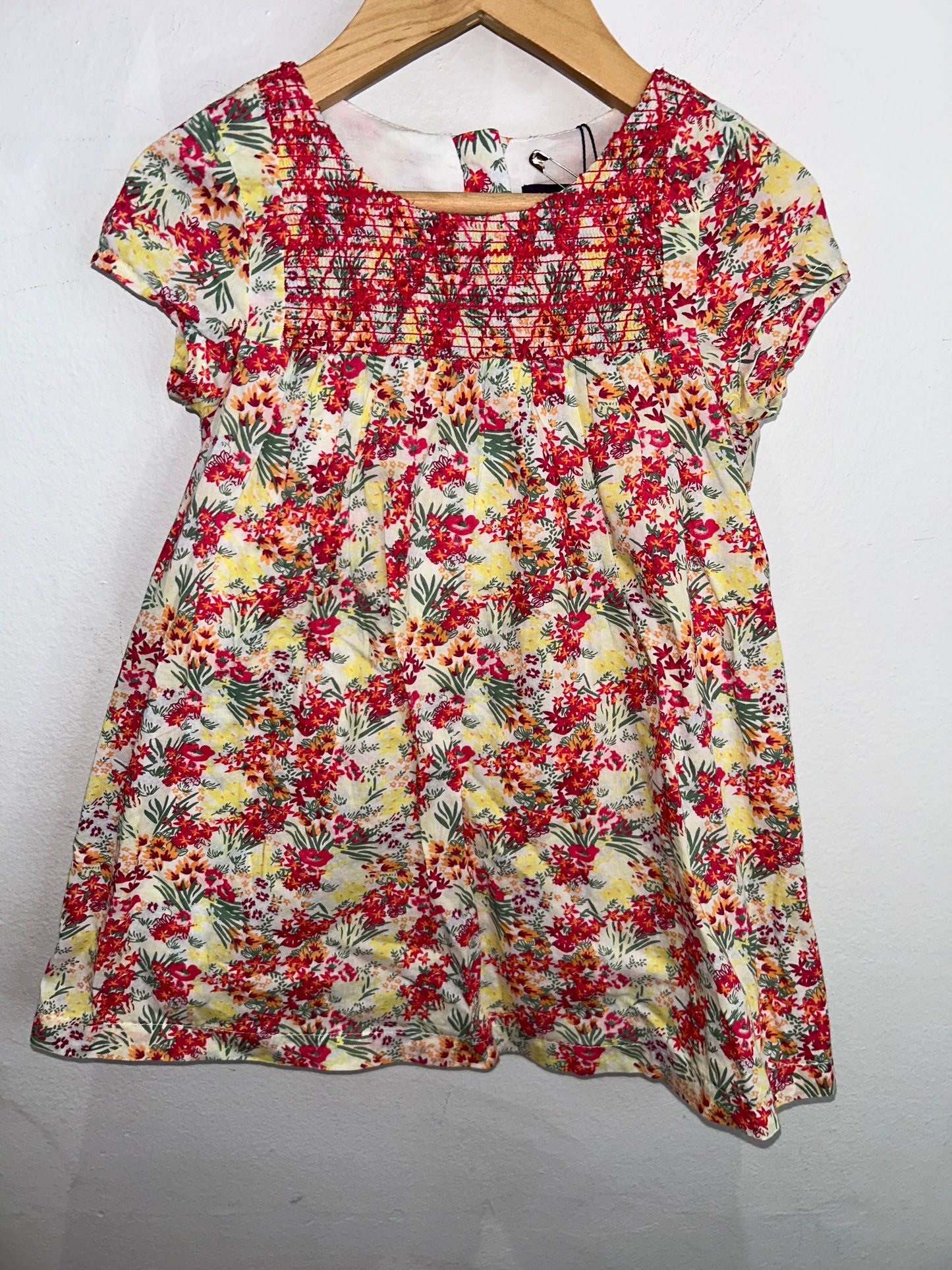 Sergent Major smocked floral dress 3y