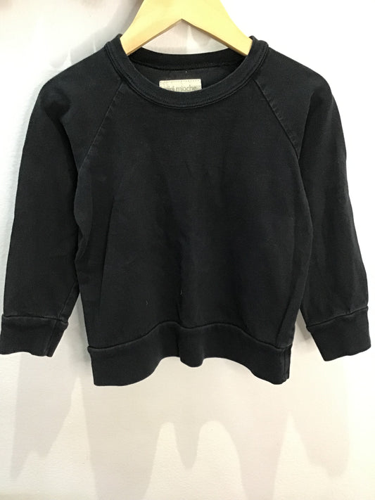 Minimioche thick black longsleeve 2y