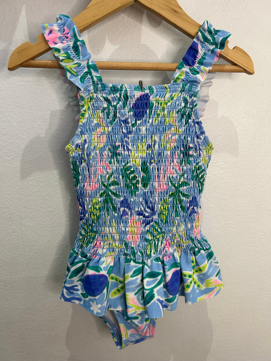 Smocked swimsuit 3y