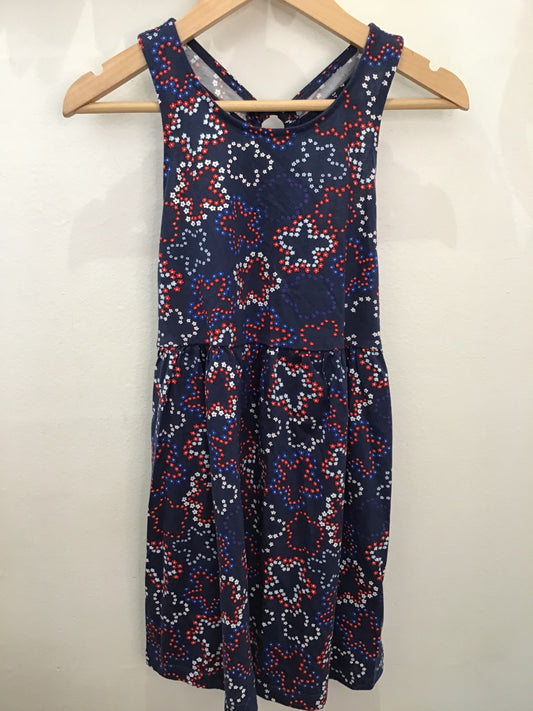 dress blue star print 5y NEW