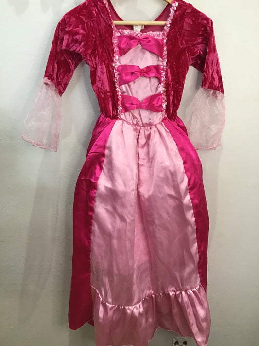 Pink poofy dress 6-10y