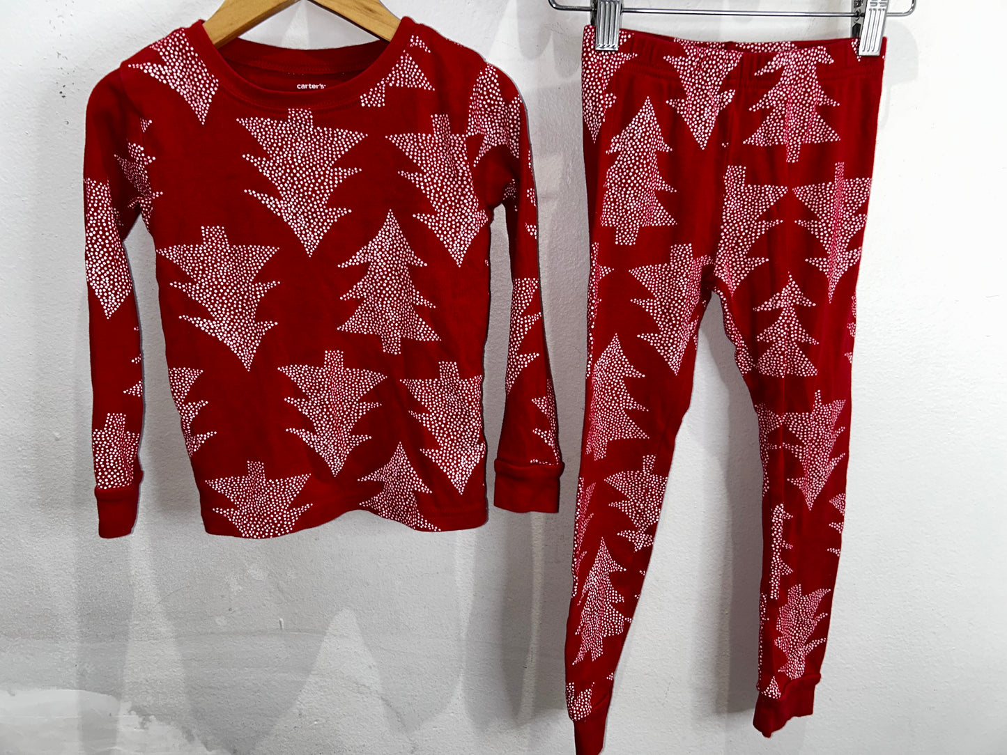 Red Christmas trees pyjamas 5y